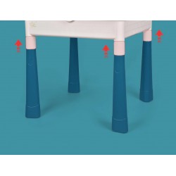 Set 2 mese tip lego + 1 scaunel pentru copii, mase activitati copii, Homedit