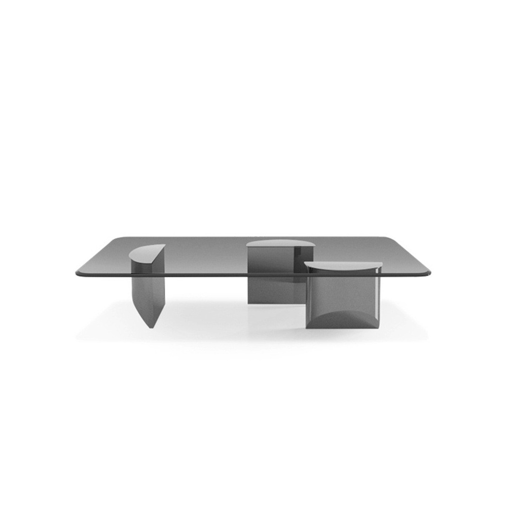 Masa living premium GlassySquare, masa cafea, Homedit