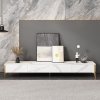 Set comoda tv, masa cafea si console Goldstone, masa living Set comoda tv, masa cafea si console Goldstone, masa living