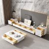 Set comoda tv, masa cafea si console Goldstone, masa living Set comoda tv, masa cafea si console Goldstone, masa living