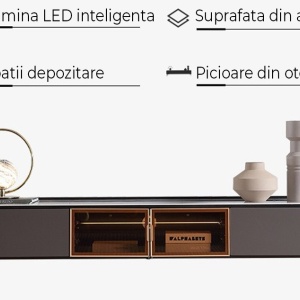 Set comoda tv, masa cafea si console premium Regal, Homedit Set comoda tv, masa cafea si console premium Regal, Homedit