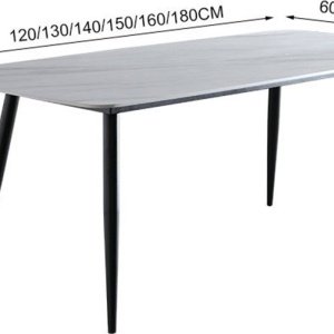 Masa dining lemn si piatra naturala Highness, masa bucatarie