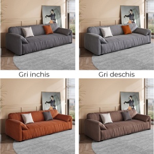 Canapea catifea antipata, fotoliu, taburet premium Avoro