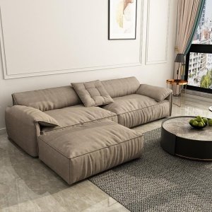 Canapea impermeabila fotoliu, taburet premium Resta