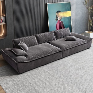 Canapea catifea impermeabila Camelback, Homedit Canapea catifea impermeabila Camelback, Homedit