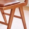 Scaun lemn masiv si piele premium Ero, Homedit Scaun lemn masiv si piele premium Ero, Homedit
