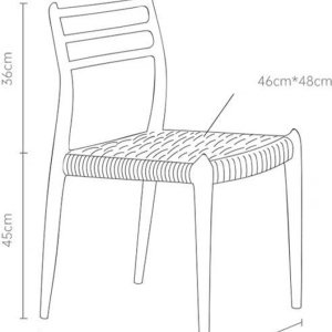 Scaun lemn masiv premium Boho Chic, Homedit