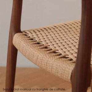 Scaun lemn masiv premium Boho Chic, Homedit