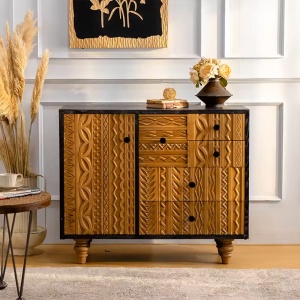 Consola mobilier premium din lemn masiv de pin, comoda Bungalow Consola mobilier premium din lemn masiv de pin, comoda Bungalow