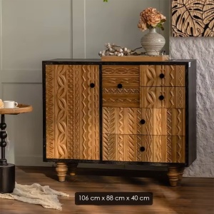 Consola mobilier premium din lemn masiv de pin, comoda Bungalow Consola mobilier premium din lemn masiv de pin, comoda Bungalow