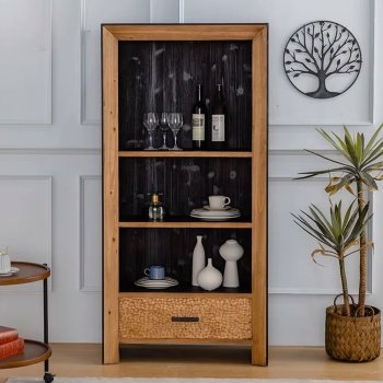 Consola mobilier premium din lemn masiv, Wabi, 166 cm