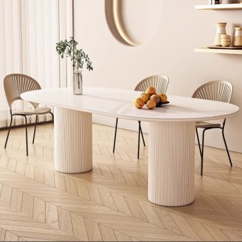Masa dining premium White Beauty2, Homedit