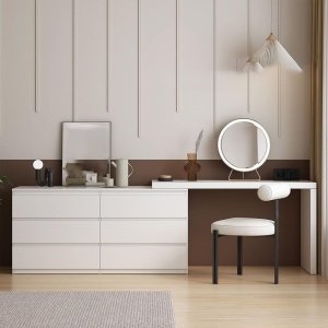 Masa de toaleta premium, masa make-up Stunny 120 cm x 40 cm x 75 cm, Homedit