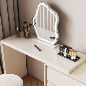 Masa de toaleta extensibila, masa make-up Beaus 120 cm x 40 cm x 73 cm, Homedit