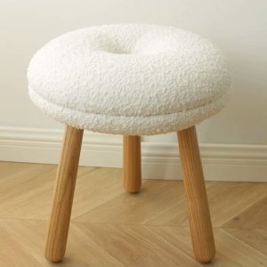 Taburet premium din lemn masiv de frasin 39 cmx44 cm Donut seat