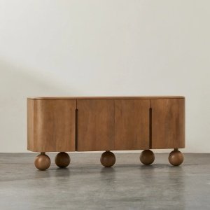 Cosola mobilier premium, comoda Laguna din lemn masiv de stejar 180 cm x 75 cm x 45 cm, Homedit