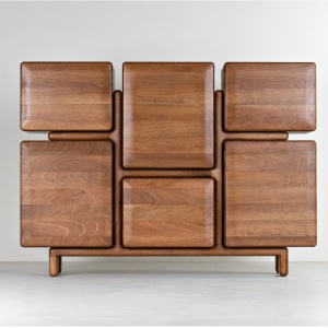 Consola mobilier premium, comoda Archi din lemn de frasin 130 cm x 95 cm x 35 cm, Homedit Consola mobilier premium, comoda Archi din lemn de frasin 130 cm x 95 cm x 35 cm, Homedit