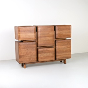 Consola mobilier premium, comoda Archi din lemn de frasin 130 cm x 95 cm x 35 cm, Homedit Consola mobilier premium, comoda Archi din lemn de frasin 130 cm x 95 cm x 35 cm, Homedit