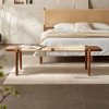 Banca premium din lemn masiv de frasin Yamask, 160x43x42 cm Banca premium din lemn masiv de frasin Yamask, 160x43x42 cm