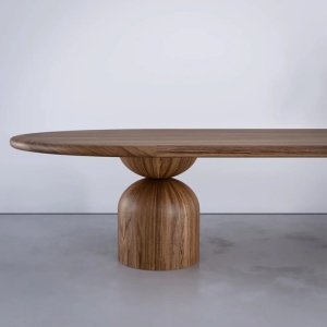 Masa premium din lemn masiv furnir 180 cm x 80 cm x 75 cm DoubleBell, Homedit
