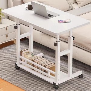Birou reglabil, birou cu 2 polite, birou multifunctional, masa manevrabila, Homedit