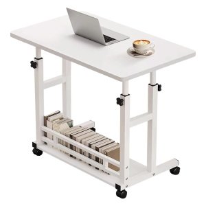 Birou reglabil, birou cu 2 polite, birou multifunctional, masa manevrabila, Homedit