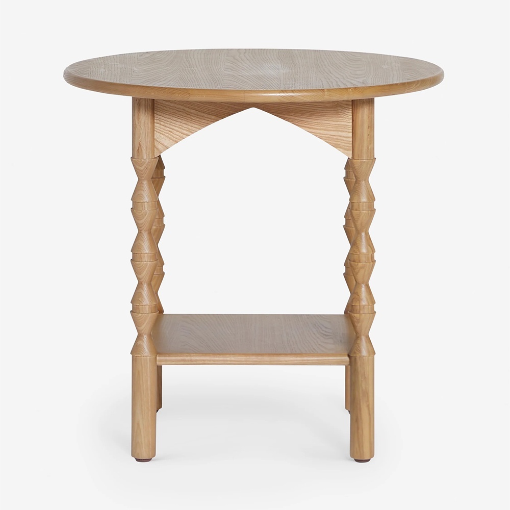 Masuta living Topia din lemn de frasin, 90 cm x 85 cm x 80 cm, Homedit