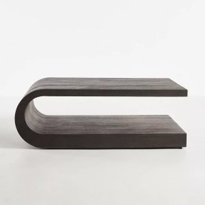 Masauta de cafea Palms din lemn masiv, 122 cm x 76 cm x 43 cm, Homedit