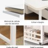 Birou reglabil, birou cu 2 polite, birou multifunctional, masa manevrabila, Homedit Birou reglabil, birou cu 2 polite, birou multifunctional, masa manevrabila, Homedit