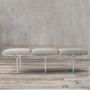 Banca Premium Link Bench Retro, 150 x 45 x 55 cm Homedit