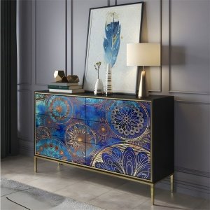 Consola Mobilier Premium Starry Sky, 150 x 40 x 90 cm Homedit