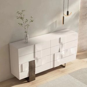 Consola Mobilier Premium Mercari White, 140 x 40 x 90 cm Homedit