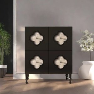 Consola Mobilier Premium Quatrefoil Petals, 90 x 40 x 110 cm Homedit
