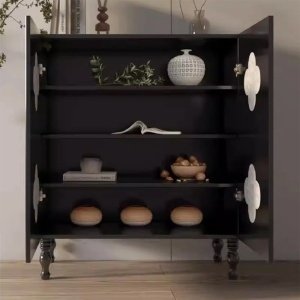 Consola Mobilier Premium Quatrefoil Petals, 90 x 40 x 110 cm Homedit