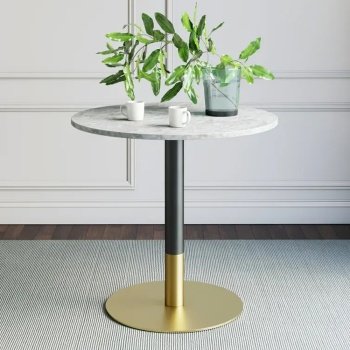 Masa Cocktail Premium Marble Gold, Homedit