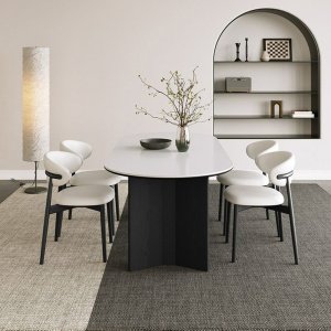 Masa Dining Florence Round, Premium, 140 x 80 x 75 cm, Homedit