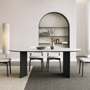 Masa Dining Florence Round, Premium, 140 x 80 x 75 cm, Homedit