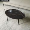 Masuta de cafea din MDF infoliat, 80 cm x 55 cm x 38 cm, masuta living premium Negru Marmura, Homedit Masuta de cafea din MDF infoliat, 80 cm x 55 cm x 38 cm, masuta living premium Negru Marmura, Homedit
