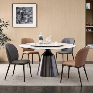 Masa Dining Rotunda Elegance Noir, Premium, Homedit