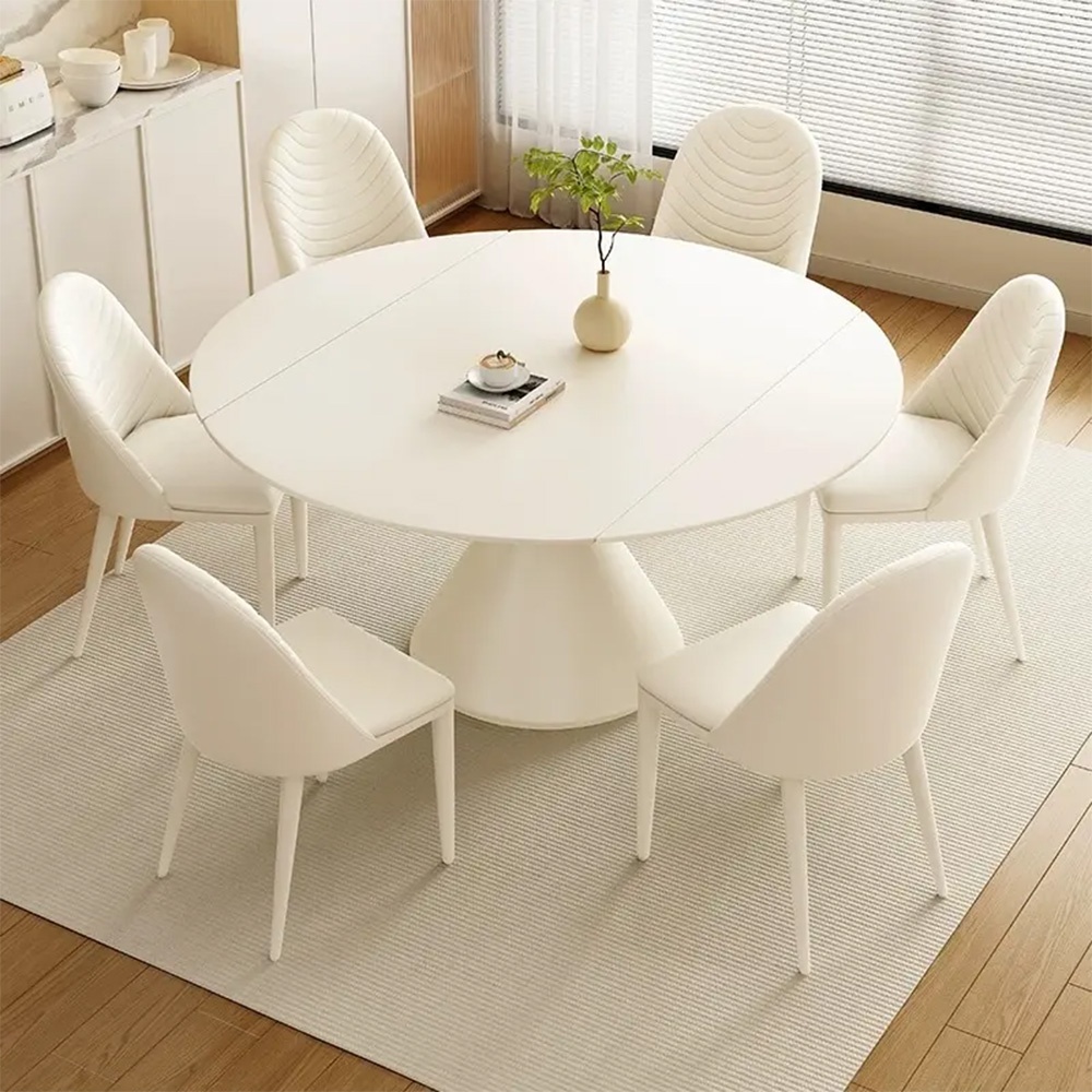 Masa Dining Extensibila Ramille White, Premium, Homedit