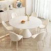 Masa Dining Extensibila Ramille White, Premium, Homedit