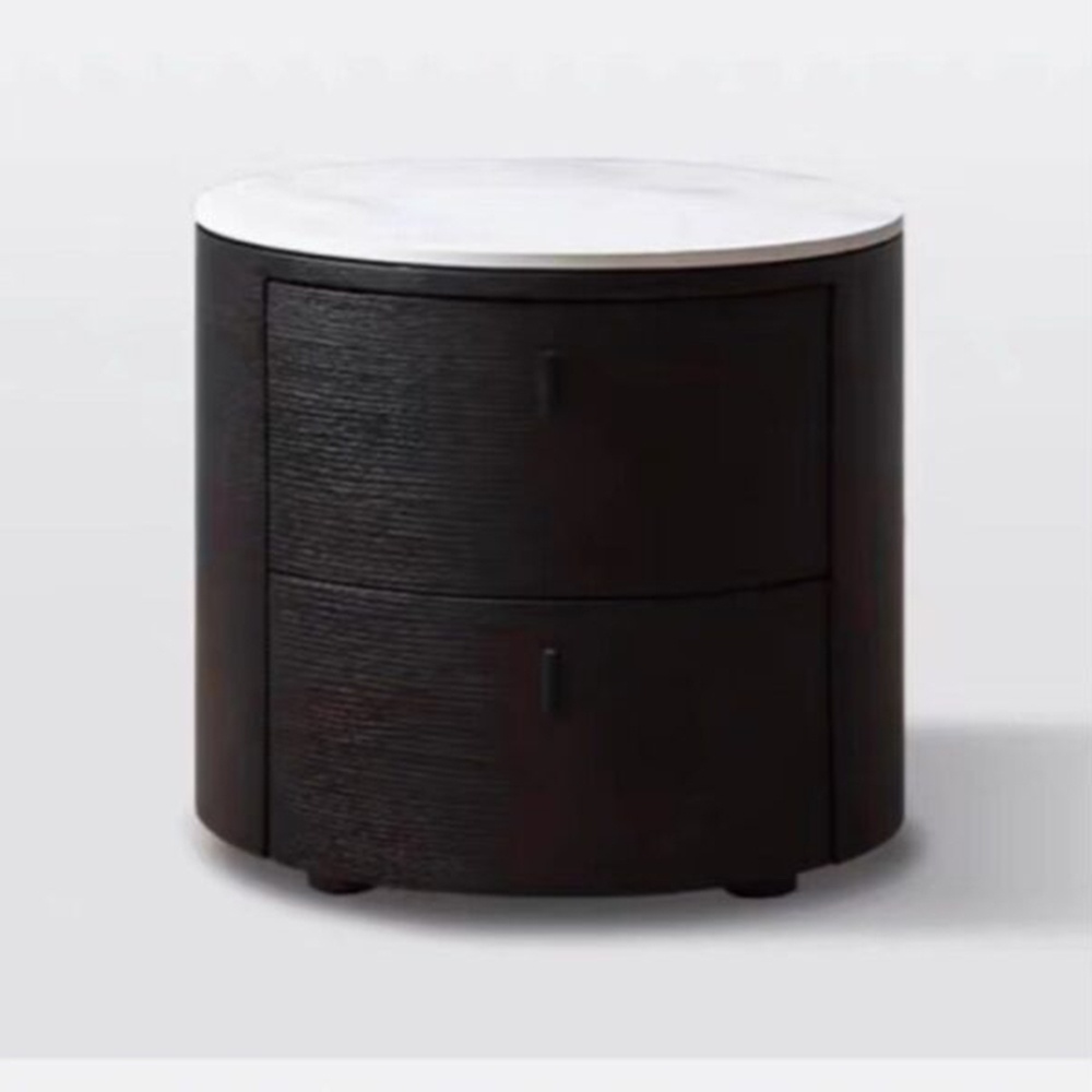 Noptiera Premium Opal Black, 45 x 45 x 44 cm, Homedit