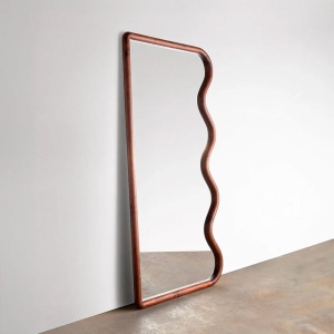 Oglinda Premium Echo Wood Mirror, 160 x 60 cm, Homedit