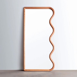 Oglinda Premium Echo Wood Mirror, 160 x 60 cm, Homedit