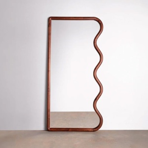 Oglinda Premium Echo Wood Mirror, 160 x 60 cm, Homedit