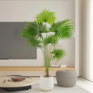 Planta Artificiala Palm Sunflower, 150 cm, Pentru Interior, Homedit