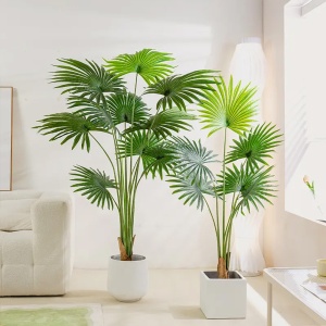 Planta Artificiala Palm Sunflower, 150 cm, Pentru Interior, Homedit