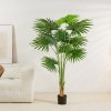 Planta Artificiala Palm Sunflower, 180 cm, Pentru Interior, Homedit Planta Artificiala Palm Sunflower, 180 cm, Pentru Interior, Homedit