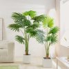Planta Artificiala Palm Sunflower, 180 cm, Pentru Interior, Homedit Planta Artificiala Palm Sunflower, 180 cm, Pentru Interior, Homedit