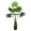 Planta Artificiala Palm Sunflower, 180 cm, Pentru Interior, Homedit Planta Artificiala Palm Sunflower, 180 cm, Pentru Interior, Homedit